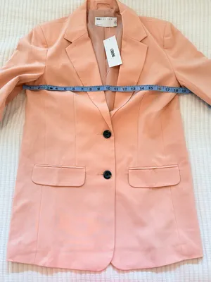 ASOS Blush Pink Tailored Blazer thumbnail 9