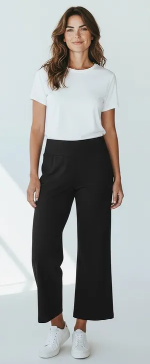 Ralph Lauren Active LRL Wide Leg Pull-on Stretch Pants Womens Sz XL Crop Yoga thumbnail 1