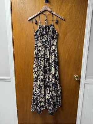 Free People Intimately FP Heat Wave Printed Maxi Dress Midnight Combo Small thumbnail 14