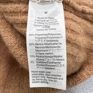 J.Crew Merino Wool Supersoft Yarn Alpaca Mock‎ Neck Sweater Ribbed Trim Medium thumbnail 6