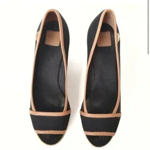 Tory Burch‎ Majorca Espadrilles Peep Toe Wedge- Size 8.5 thumbnail 2