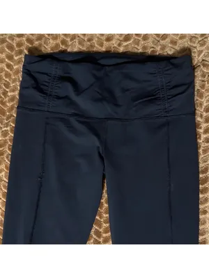 Lululemon Runday Crop 23" Running Tights Black Reflective Zippers Luxtreme 8 thumbnail 9