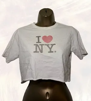 Wonder Nation I Heart NY Cropped Graphic Tee thumbnail 1