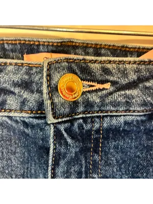 NWT Juicy Couture Y2K Blue Denim Micro Mini Skirt with Cherry Logo Bling Size 7 thumbnail 6