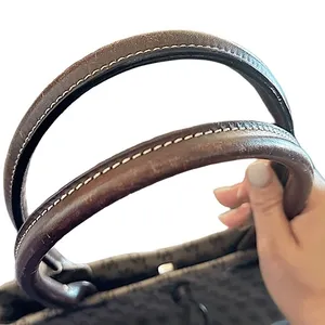 Dooney & Bourke Signature Monogram Tote Bag Brown Canvas Leather Trim Drawstring thumbnail 13