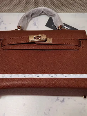 Brown Top Handle Flap Bag with Adjustable Crossbody Strap thumbnail 8