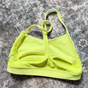 Lululemon Flow Y Bra Nulu Electric Lemon Neon Yellow Size 4 W2CTIS thumbnail 6