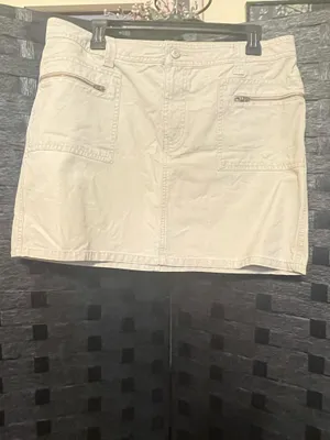 YTK Old Navy Mini Skirt 12 Ultra Low Rise Cargo Utility Grunge Rave Indie thumbnail 2