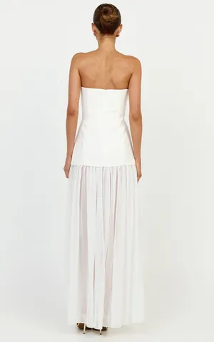 New Showpo Jocelyn Maxi Dress Strapless Fit & Flare Dress Size Small MSRP $149 thumbnail 6