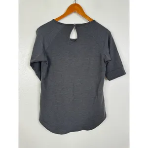 KUHL Womens Gray Heather Keyhole Back Raglan Short Sleeve Top Small thumbnail 2