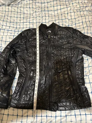 The North Face Glossy Black Quilted Jacket thumbnail 7