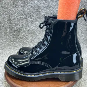 Dr. Martens 1460 US Men’s 7 Women’s 9 Black Smooth Leather Boots New Unisex thumbnail 1