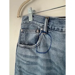 NWD Madewell Wide Sweep Jeans Parson Wash Airy Denim Size 25 Wide Leg Two Tone thumbnail 9