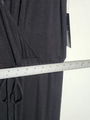 Lulus Black Surplice Jumpsuit Size Large NWT thumbnail 8