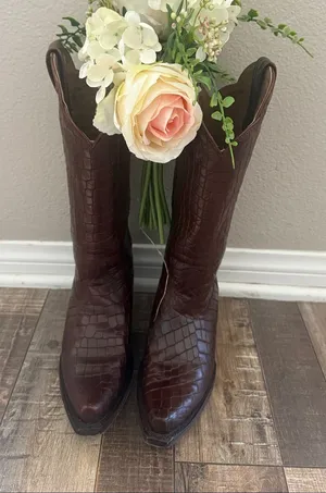 Idyllwind Brown Croc boots thumbnail 1