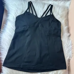ZELLA Jewel Strappy Back Workout Tank Built In Bra Size Medium thumbnail 12