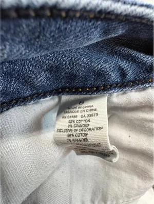 American Eagle Women’s Size 8 Distressed Denim Cutoff Shorts Stretch Low Rise thumbnail 5