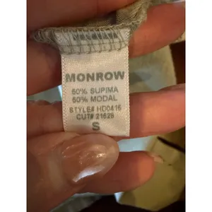 Monrow Tiered Henley Dress Women Small Sage Green Supima‎ Cotton Modal Mini USA thumbnail 10