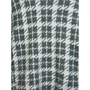 Abercrombie & Fitch Gray White Wool Houndstooth Long Sleeve Crew Sweater Size M thumbnail 5