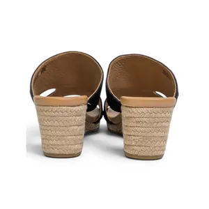 UGG Eirene Black Suede Espadrille Wedge Slide Sandals Size 7.5 NWOB thumbnail 6