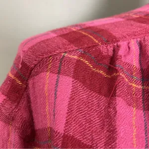Anthropologie Isadora Button-Back Tunic Posy Pink Shirt‎ Blouse Top Plaid Medium thumbnail 12