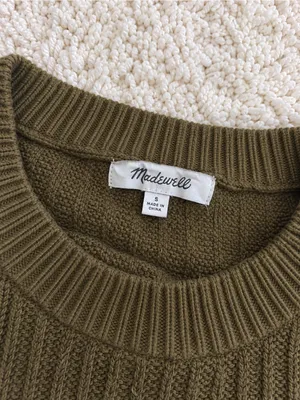 Madewell Patch Pocket Pullover Sweater – Cadmium Green – S thumbnail 7