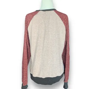 Harley Davidson Cream Red Raglan Sleeve Crewneck Pullover‎ Sweatshirt Size Small thumbnail 5