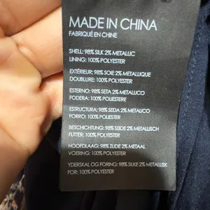 Club Monaco Tansa Dress in Deep Sapphire Blue Floral Metallic‎ Pattern Sz 2 thumbnail 15