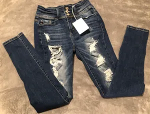 KanCan USA Ripped Skinny Jeans thumbnail 1