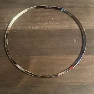 Gold tone hoop collar necklace thumbnail 4