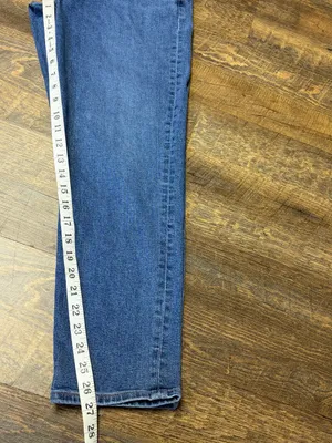 American Eagle Mom Jeans High Rise Stretch Womens 8 Medium Wash Blue thumbnail 7