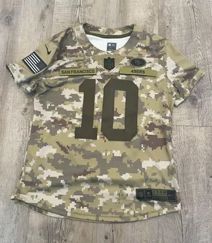NFL Dri-Fit, Team Apparel, Military Tribute, San Francisco 49ers Jersey thumbnail 1