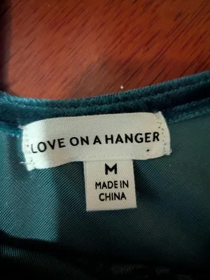 Love on a Hanger Teal Velvet Lace Camisole Top Medium thumbnail 4