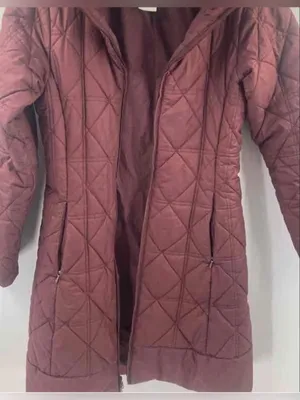 Patagonia Women's Quilted Long Coat - Burgundy Size Small thumbnail 2