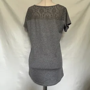 Disney Parks Winnie the Pooh Graphic Women Tee Top Sz M Lace Back Whimsical Cozy thumbnail 7