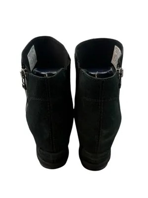 Sorel Joan of Arctic Wedge II Chelsea Boots Women’s Size 9.5 Black Suede Leather thumbnail 4