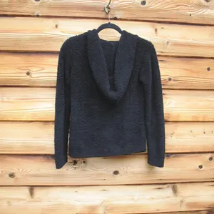 Barefoot Dreams Black Bamboo Lite Zip Hoodie Jacket thumbnail 6