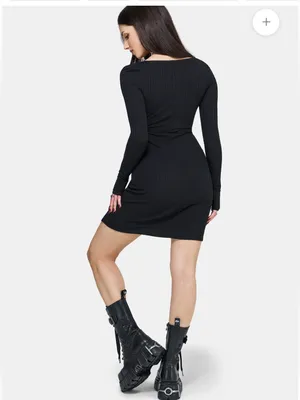 Disturbia Eastwick Gothic Cut Out Bodycon Mini Dress Size 6 NWT thumbnail 8