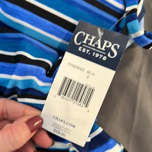 Chaps Tankini Swimsuit Top Size 8 thumbnail 8