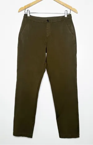 Lululemon Olive Green Slim Leg Career Performance Pants Size 6 thumbnail 1