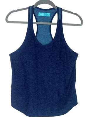NWOT Outdoor Voices Athletic Workout Tank Top Racerback Sleeveless M Navy Blue thumbnail 1
