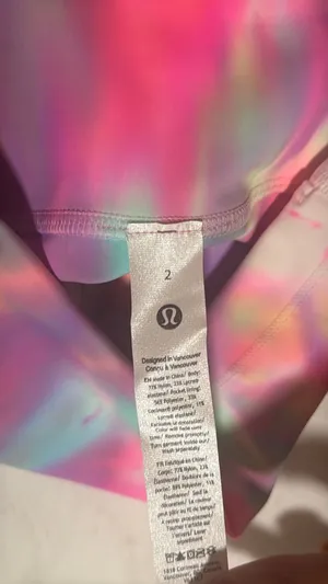 Lululemon Wunder Train ShortsPsychedelic rare print  thumbnail 5