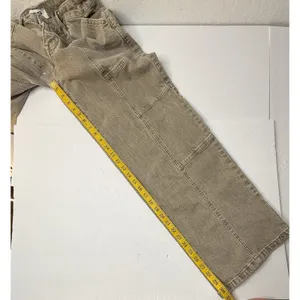 RSQ Jeans Womens Sz 27 Denim Mid Rise Wide‎ Leg Baggy Pants Hippie Grunge Tan thumbnail 4