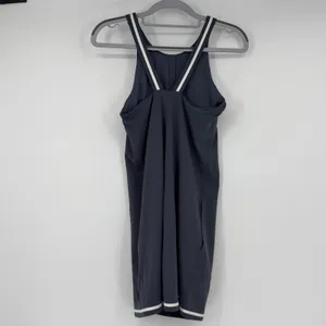 Vuori Volley Dress XS Navy White Trim Racerback Tennis Golf Pockets Athletic thumbnail 2