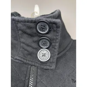 The North Face Caroluna Coat Women Lrg Black Quilted Fleece Lined Zip Jacket thumbnail 6