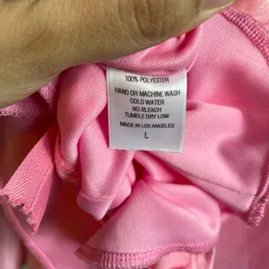 Lucy in the Sky Dress Pink Large Shimmer Sleeveless Tie Back Mini Homecoming thumbnail 15