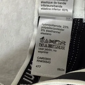 Calvin Klein Black White Logo Triangle Bralette Lightly‎ Lined QF5650 XL NEW thumbnail 6