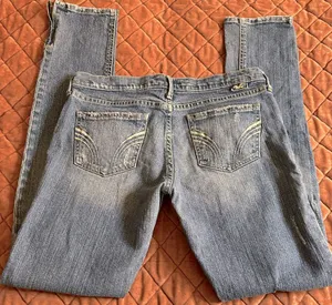 Y2K Hollister Skinny Low Rise Jeans With zippers thumbnail 1