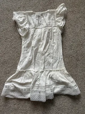 Veronica Beard Cream Eyelet Button-Front Dress thumbnail 4