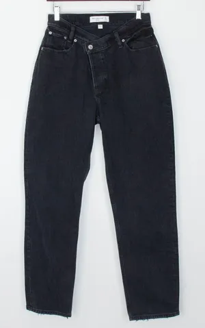 Abercrombie & Fitch Womens Curve Love The Dad Rise Denim Jeans Size 27 V Waist‎ thumbnail 1